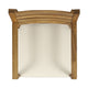 Outdoor Dining Chair Set of 2 | Beige Polyester | Sandblast Natural Brown
