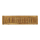 Mesco Outdoor Bench Set of 2 | Slatted Seat | Sled Base | Natural Brown 60"