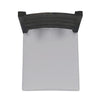 Outdoor Armless Dining Chair Set of 2 | Water Resistant Cushions | Gray