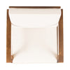 Hoye Outdoor Club Chair | Cream Cushions | Brown Acacia Wood