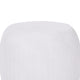 Outdoor Side End Table | Antique White Concrete | Braided Pattern | 16"