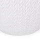 Outdoor Side End Table | Antique White Concrete | Braided Pattern | 16"