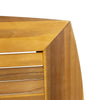 Outdoor Rectangular Dining Table | Curved Frame | Teak Finish | 71"
