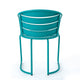 Monalisa 3pc Outdoor Bistro Table Set | Slatted Curved Back Chairs | Teal