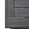 Outdoor Acacia Wood Dining Bench with Slatted Seat | Dark Gray | 60"