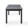 Outdoor Expandable Dining Table with Umbrella Hole | Dark Gray | 63-79"