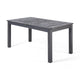 Outdoor Expandable Dining Table with Umbrella Hole | Dark Gray | 63-79"
