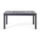 Outdoor Expandable Dining Table with Umbrella Hole | Dark Gray | 63-79"