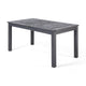 Outdoor Expandable Dining Table with Umbrella Hole | Dark Gray | 63-79"