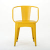 Rune 3pc Outdoor Bistro Set with Round Table and Armchairs | Yellow