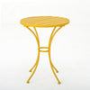 Rune 3pc Outdoor Bistro Set with Round Table and Armchairs | Yellow