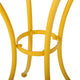 Rune 3pc Outdoor Bistro Set with Round Table and Armchairs | Yellow