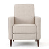 Tery Manual Recliner Sofa Chair | Tufted Back | Track Arms | Wheat Polyester