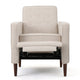 Tery Manual Recliner Sofa Chair | Tufted Back | Track Arms | Wheat Polyester