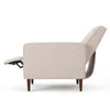 Tery Manual Recliner Sofa Chair | Tufted Back | Track Arms | Wheat Polyester