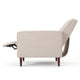Tery Manual Recliner Sofa Chair | Tufted Back | Track Arms | Wheat Polyester