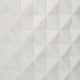 Gana Cylindrical Planter | 3D Diamond Design | Antique White Concrete 16"