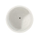 Gana Cylindrical Planter | 3D Diamond Design | Antique White Concrete 16"