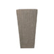 Rahu Tall Tapered Planter | Bark-Like Stone Finish | Brown Concrete 31"