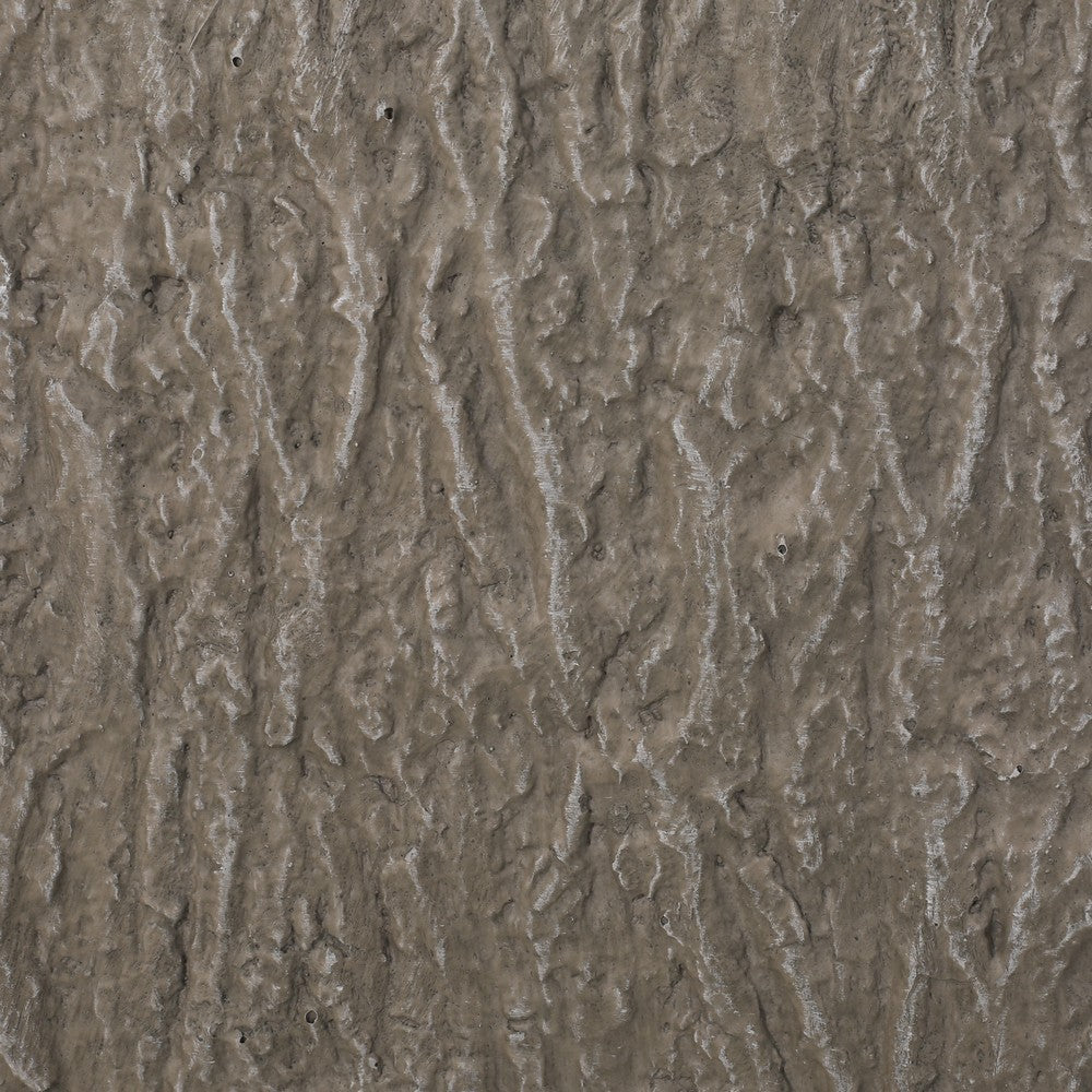 Rahu Tall Tapered Planter | Bark-Like Stone Finish | Brown Concrete 31"