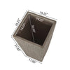 Rahu Tall Tapered Planter | Bark-Like Stone Finish | Brown Concrete 31"