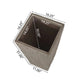 Rahu Tall Tapered Planter | Bark-Like Stone Finish | Brown Concrete 31"