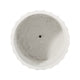 Gana Cylindrical Planter | Ribbed Pattern | Antique White Concrete 17"