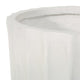Gana Cylindrical Planter | Ribbed Pattern | Antique White Concrete 17"