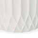 Gana Cylindrical Planter | Ribbed Pattern | Antique White Concrete 17"