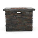 Outdoor Fire Pit w Handles | 40000 BTU | Stone Finish Gray Concrete 33"