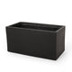 Rectangular Planter | Handcrafted | Stone Finish Black Concrete 35"