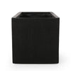 Rectangular Planter | Handcrafted | Stone Finish Black Concrete 35"