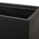 Rectangular Planter | Handcrafted | Stone Finish Black Concrete 35"