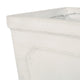 Rahu Tall Tapered Planter | Framed Panel | Antique White Concrete 31"