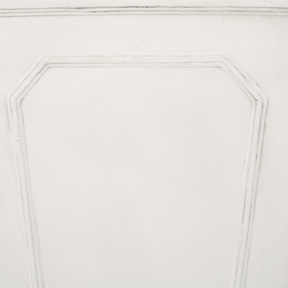 Rahu Tall Tapered Planter | Framed Panel | Antique White Concrete 31"