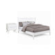 Full Bedroom Set, White, 2 Piece Set with Nightstand