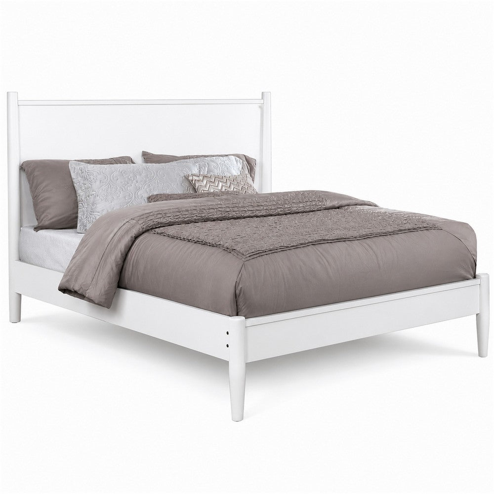 Full Bedroom Set, White, 2 Piece Set with Nightstand