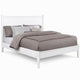 Full Bedroom Set, White, 2 Piece Set with Nightstand
