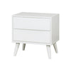 Full Bedroom Set, White, 2 Piece Set with Nightstand