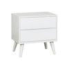 Full Bedroom Set, White, 2 Piece Set with Nightstand