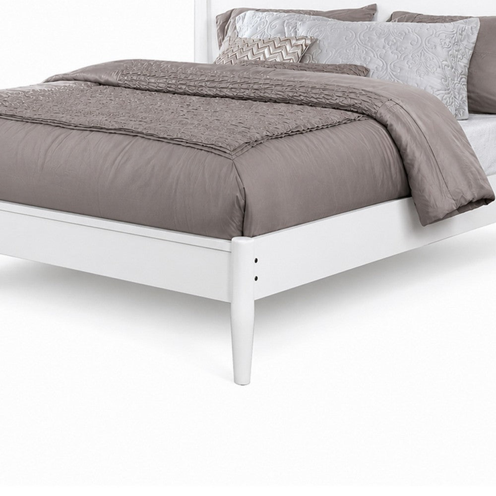 Full Bedroom Set, White, 2 Piece Set with Nightstand