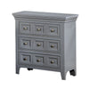 Full Bedroom Set, Gray and Chrome, 2 Piece Set with Nightstand