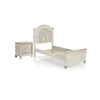 Full Bedroom Set | Pearl White | 2 Piece Set with Nightst&