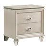 Full Bedroom Set | Pearl White | 2 Piece Set with Nightst&