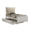 Full Bedroom Set | Pearl White & Clear | 2 Piece Set with Nightst&