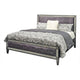 Full Bedroom Set | Gray & Nickel | 2 Piece Set with Nightst&
