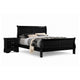 Full Bedroom Set | Black & Nickel | 2 Piece Set with Nightst&