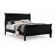 Full Bedroom Set | Black & Nickel | 2 Piece Set with Nightst&