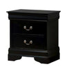 Full Bedroom Set | Black & Nickel | 2 Piece Set with Nightst&