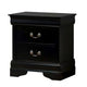 Full Bedroom Set | Black & Nickel | 2 Piece Set with Nightst&